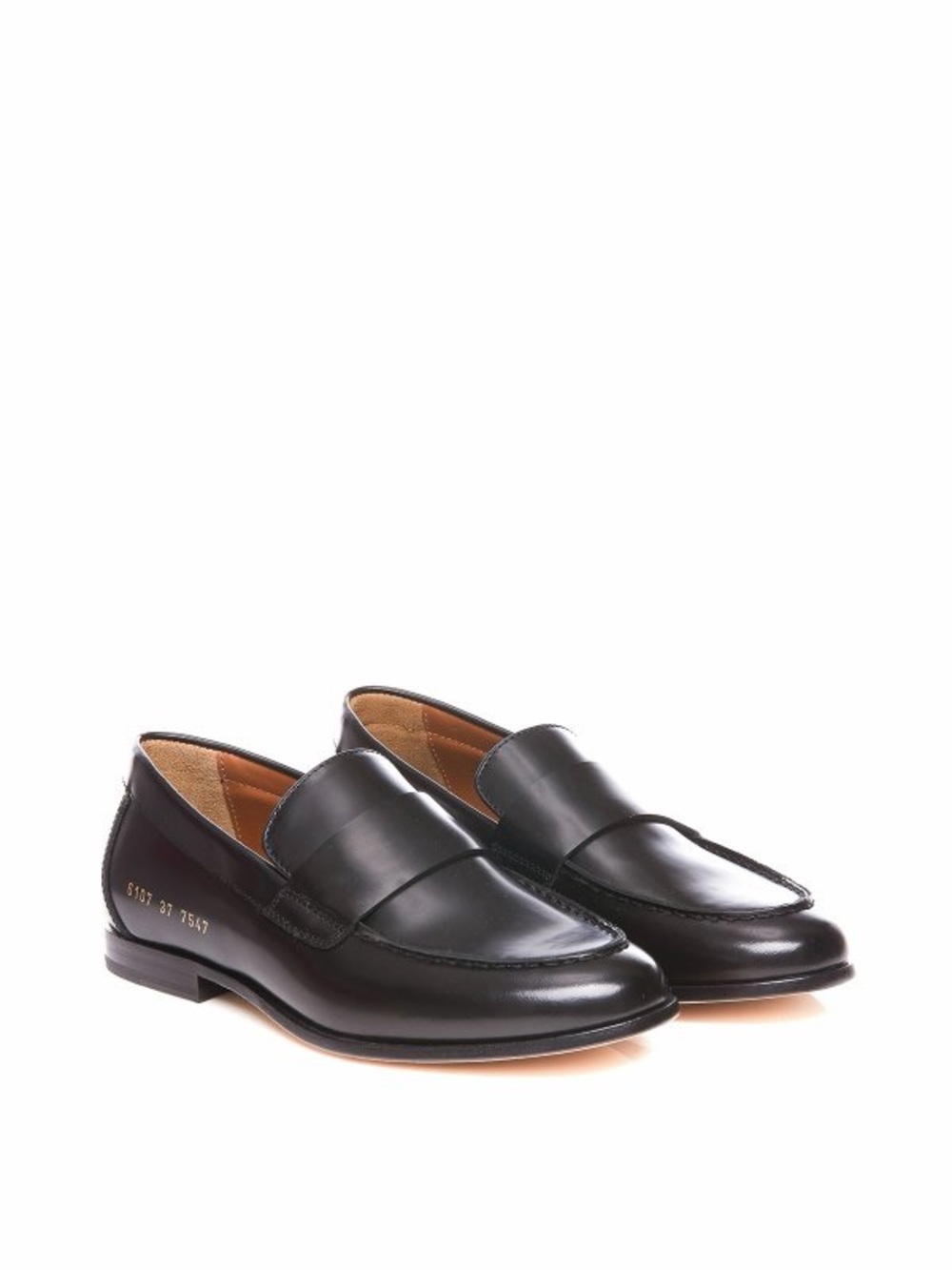 Woman by Common Projects Leather Loafers Black 39 Made in Italy⁠